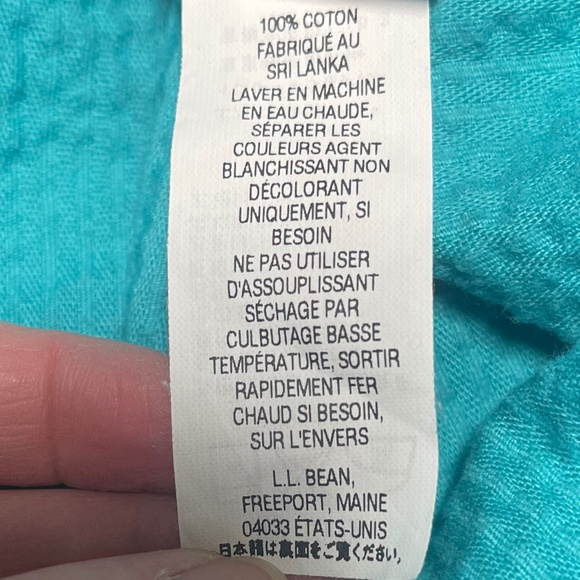 L.L. Bean Women’s Corduroy Shacket. Long Sleeve Turquoise. Granny Core. 3X - Picture 7 of 10